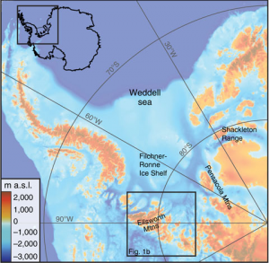 topography of antarctica